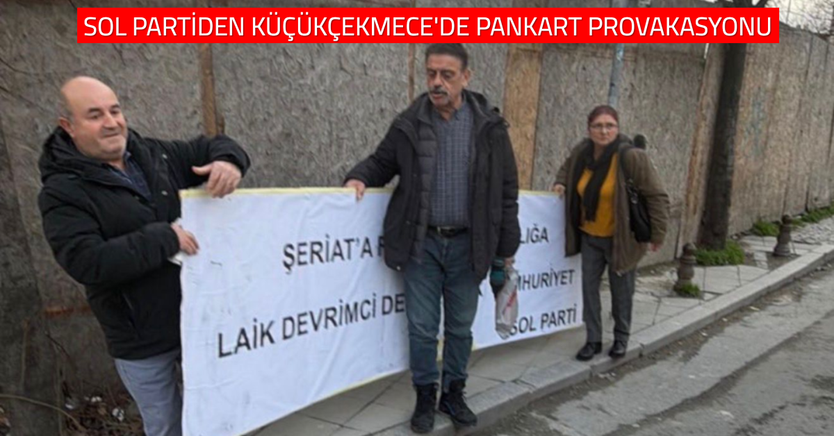 Sefaköy’de Siyasi Pankart Gerginliği Kameraya Yansıdı